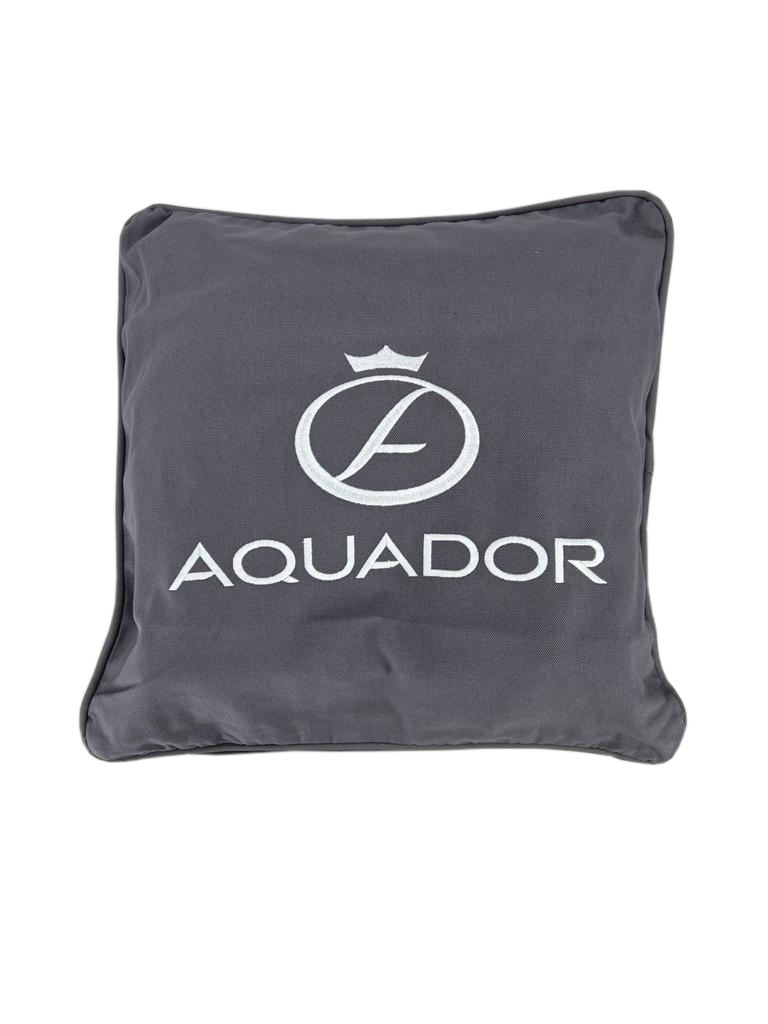 AQUADOR Pillow case canvas 50x50 dark grey